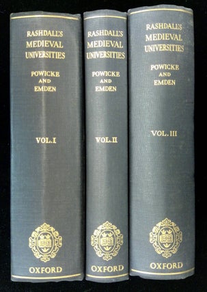 Item #B66037 The Universities of Europe in the Middle Ages: Volume I--Salerno, Bologna, Paris;...