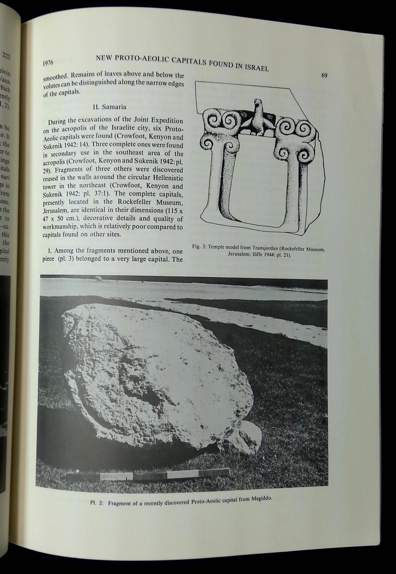 New Proto-Aeolic Capitals Found in Israel Reprint from Bulletin of the ...