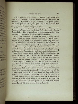 Handbook of Young Artists and Amateurs in Oilpainting: Being Chiefly a Condensed Compilation from the Celebrated Manual of Bouvier, with Additional Matter Selected from the Labors of Merimee, de Montabert and Other Distinguished Continental Writers in the Art, In Seven Parts