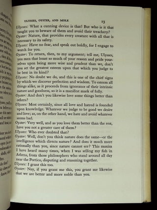 Circe: Consisting of Ten Dialogues Between Ulysses and Several Men Transformed into Beasts, Satirically Representing the Various Passions of Mankind and the Many Infelicities of Human Life