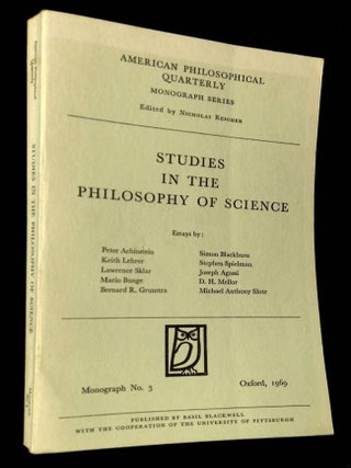 Item #B67125 Studies in the Philosophy of Science: Monograph No. 3, Oxford 1969 [This issue...