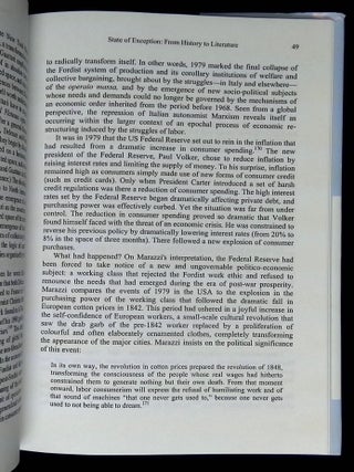 State of Exception: Cultural Responses to the Rhetoric of Fear