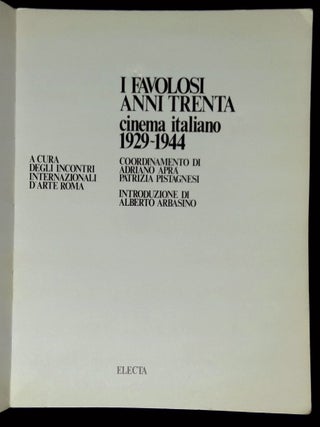 I Favolosi Anni Trenta: Cinema Italiano 1929-1944