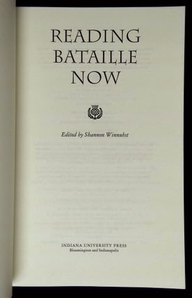 Reading Bataille Now