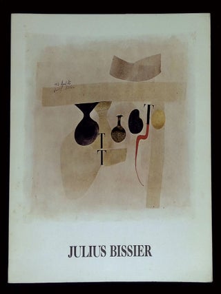 Item #B68338 Julius Bissier. Julius Bissier, Werner Schmalenbach