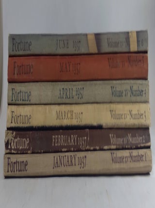 Item #B68680 Fortune Magazine: Volume XV, Numbers 1-6 [Six issues!]. John Chamberlain
