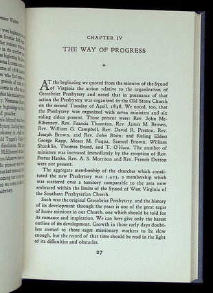 The Church on the Western Waters: An History of Greenbrier Presbytery and Its Churches