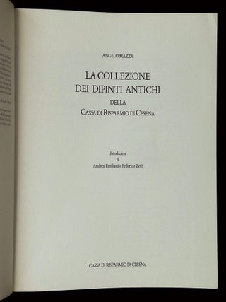 La Collezione dei Dipinti Antichi della Cassa di Risparmio di Cesena