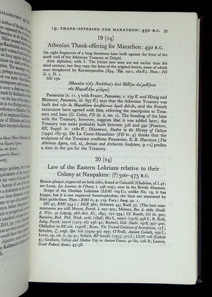 A Selection of Greek Historical Inscriptions to the End of the Fifth Century B.C.