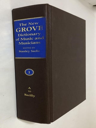 The New Grove Dictionary of Music and Musicians: Volumes 1-20 [Twenty volume complete set in individually numbererd cardboard boxes!]