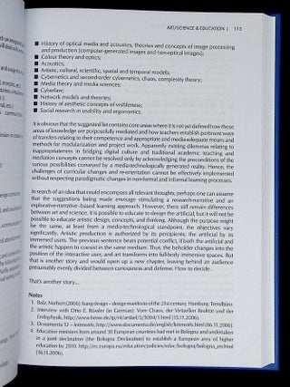 Educating Artists for the Future: Learning at the Intersections of Art, Science, Technology and Culture