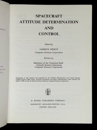 Spacecraft Attitude Determination and Control [Astrophysics and Space Science Library, Volume 73]