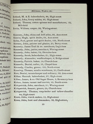 Merchants in Plenty: Joseph Smyth's Belfast Directories of 1807 and 1808