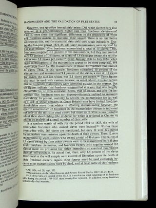 The Unappropriated People: Freedmen in the Slave Society of Barbados