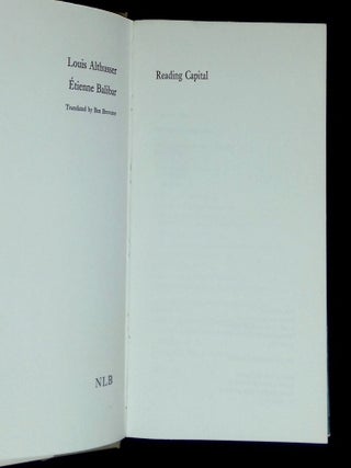 Reading Capital