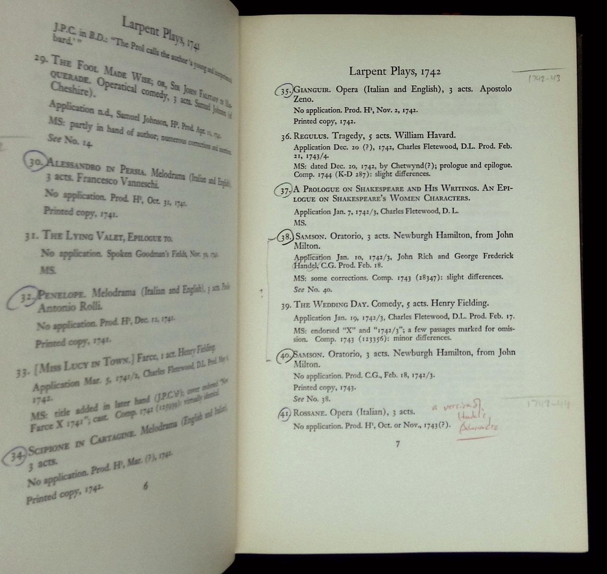 Catalogue of the Larpent Plays in the Huntington Library | Dugald MacMillan