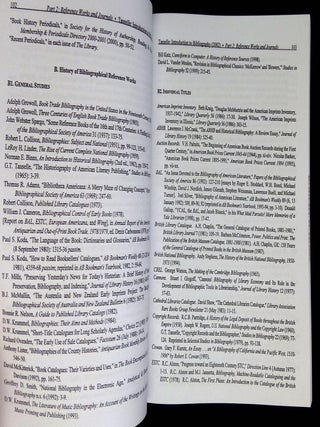 Introduction to Bibliography: Seminar Syllabus