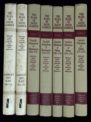 The Plays of David Garrick: A Complete Collection of the Social Satires, French Adaptations, Harry William and Fredrick Pedicord.