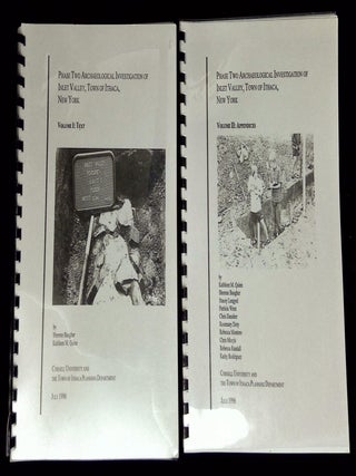 Phase Two Archaeological Investigation of Inlet Valley, Town of Ithaca, New York--Volume I: Text;. Sherene Baugher, Kathleen M.