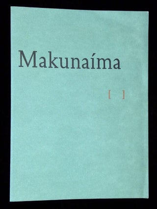 Item #B73883 Makunaima/Los Advertidos. Lothar Baumgarten, Alejo Carpentier