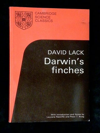 Item #B73912 Darwin's Finches. David Lack, Laurene M. Ratcliffe, Peter T. Boag