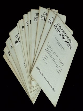 Item #B74109 The Journal of Philosophy: Volume LXXVIII, January-December 1981, Nos. 1-12 [Twelve...
