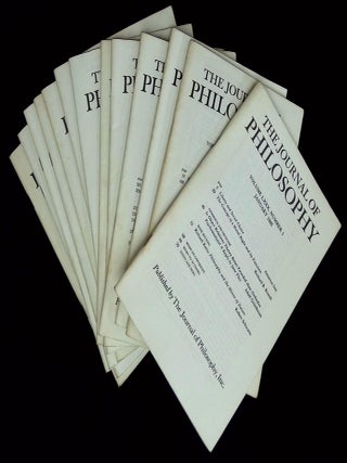 Item #B74114 The Journal of Philosophy: Volume LXXX, January-December 1983, Nos. 1-12 +...