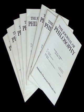Item #B74121 The Journal of Philosophy: Volume XC, Numbers 1, 2, 4, 5, 6, 7, 8 and 10...