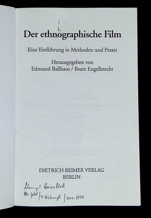 Der Ethnographische Film: Eine Einfuhrung in Methoden und Praxis