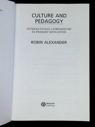 Culture and Pedagogy: International Comparisons in Primary Education