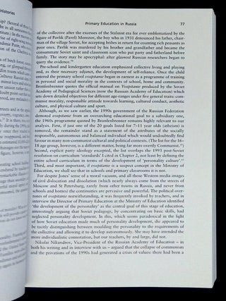 Culture and Pedagogy: International Comparisons in Primary Education