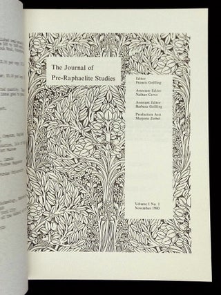 The Journal of Pre-Raphaelite Studies: Volume I, No. 1-Volume VII, No. 2 [14 issue consecutive run!]
