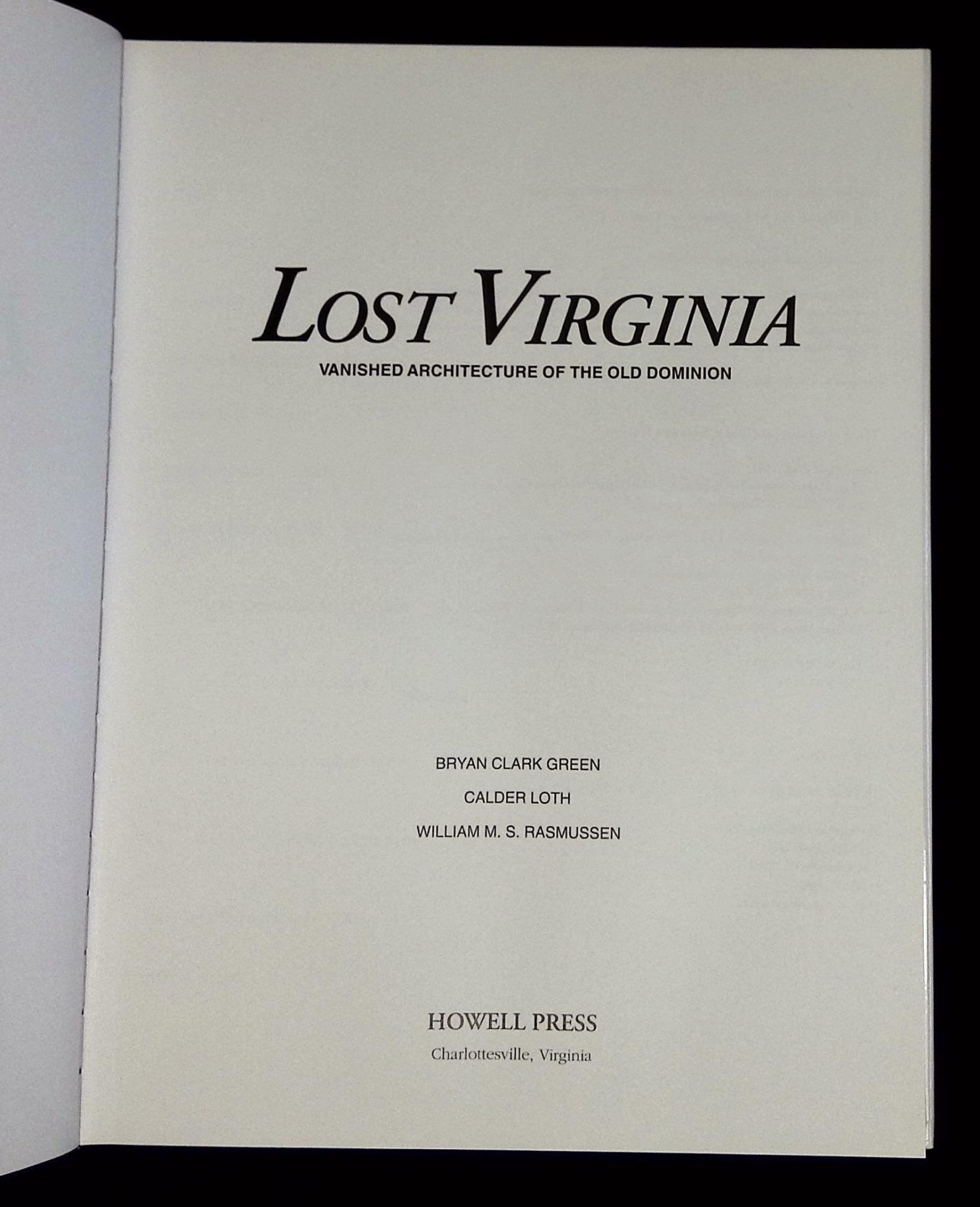 Lost Virginia: Vanished Architecture of the Old Dominion | Bryan Clark ...