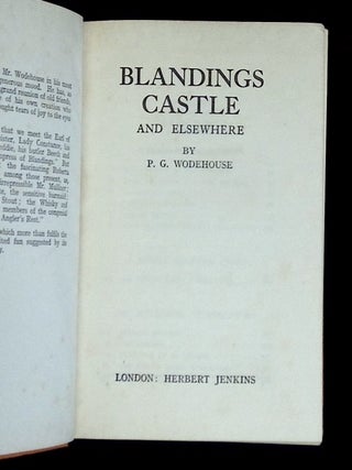 Blandings Castle and Elsewhere