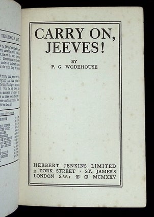 Carry On, Jeeves!
