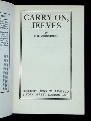 Carry On, Jeeves!