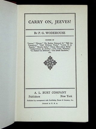 Carry On, Jeeves!