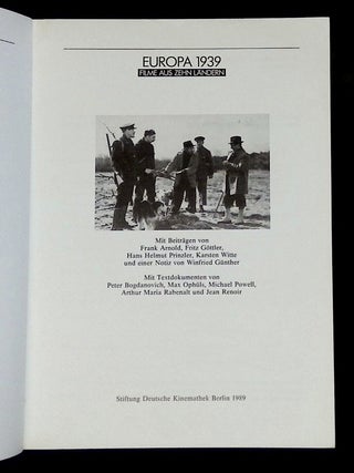 Europa 1939: Filme aus Zehn Landern