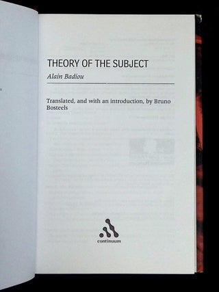 Theory of the Subject