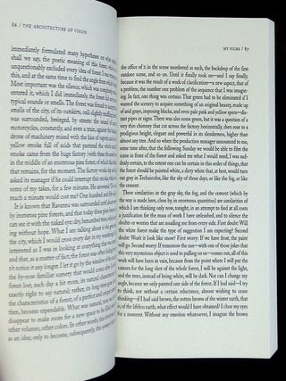The Architecture of Vision: Writings and Interviews on Cinema