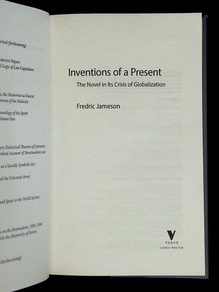 Inventions of a Present: The Novel in Its Crisis of Globalization