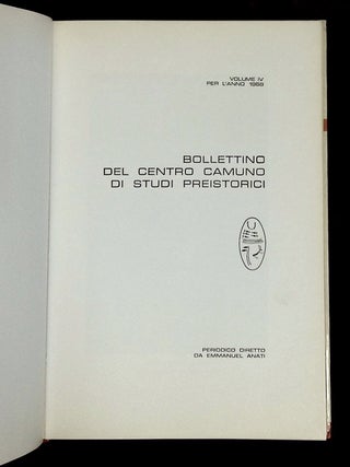 Bollettino del Centro Camuno di Studi Preistorici [Volume IV, per l'Anno 1968]