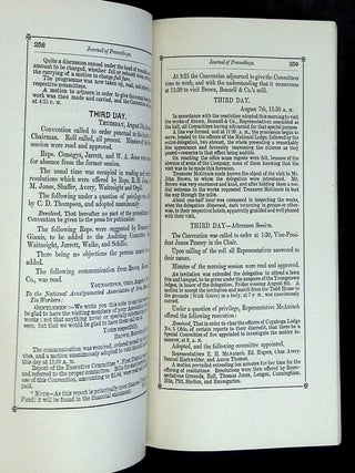 National A.A. of I. and S.W. of the United States: Proceedings of the Fourth Annual Convention, Held at Youngstown, Ohio, August 5, 6, 7, 8 and 9, 1879 [This volume only!]