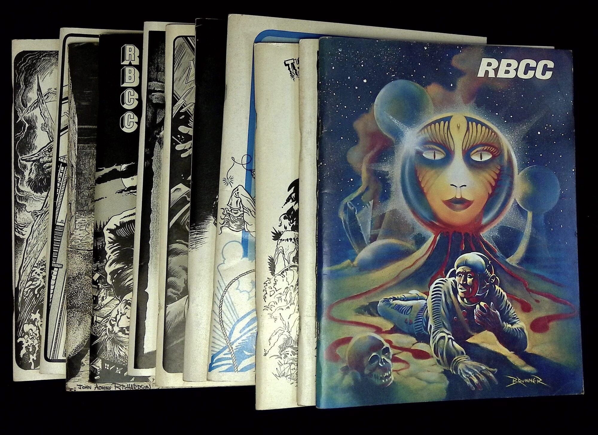 Eleven issues of Rocket Blast Comicollector Nos. 111, 113, 122, 126 ...