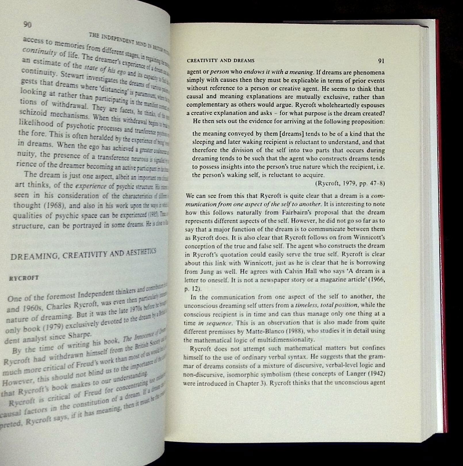 The Independent Mind in British Psychoanalysis | Eric Rayner | First ...