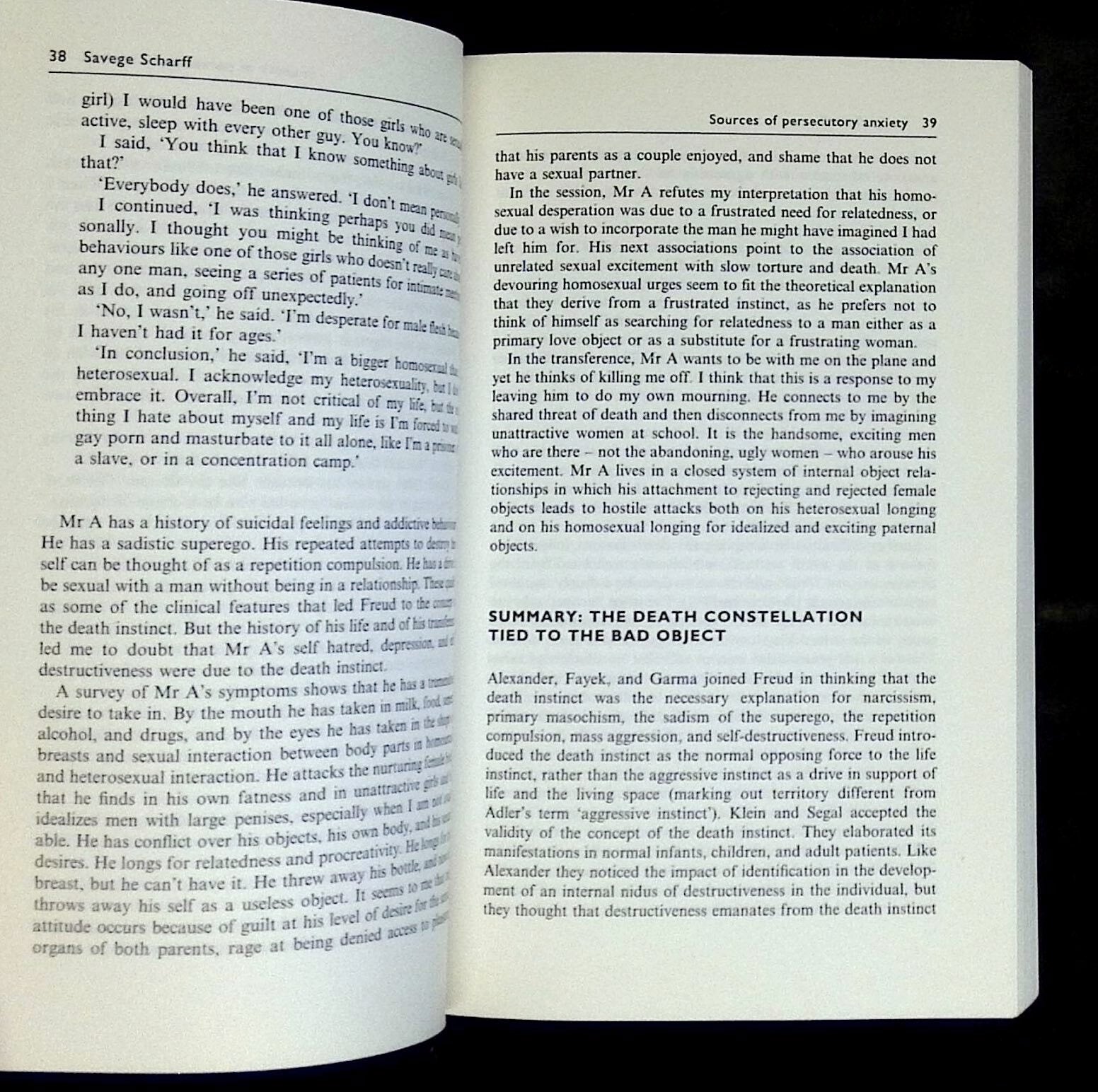 Self Hatred in Psychoanalysis: Detoxifying the Persecutory Object ...