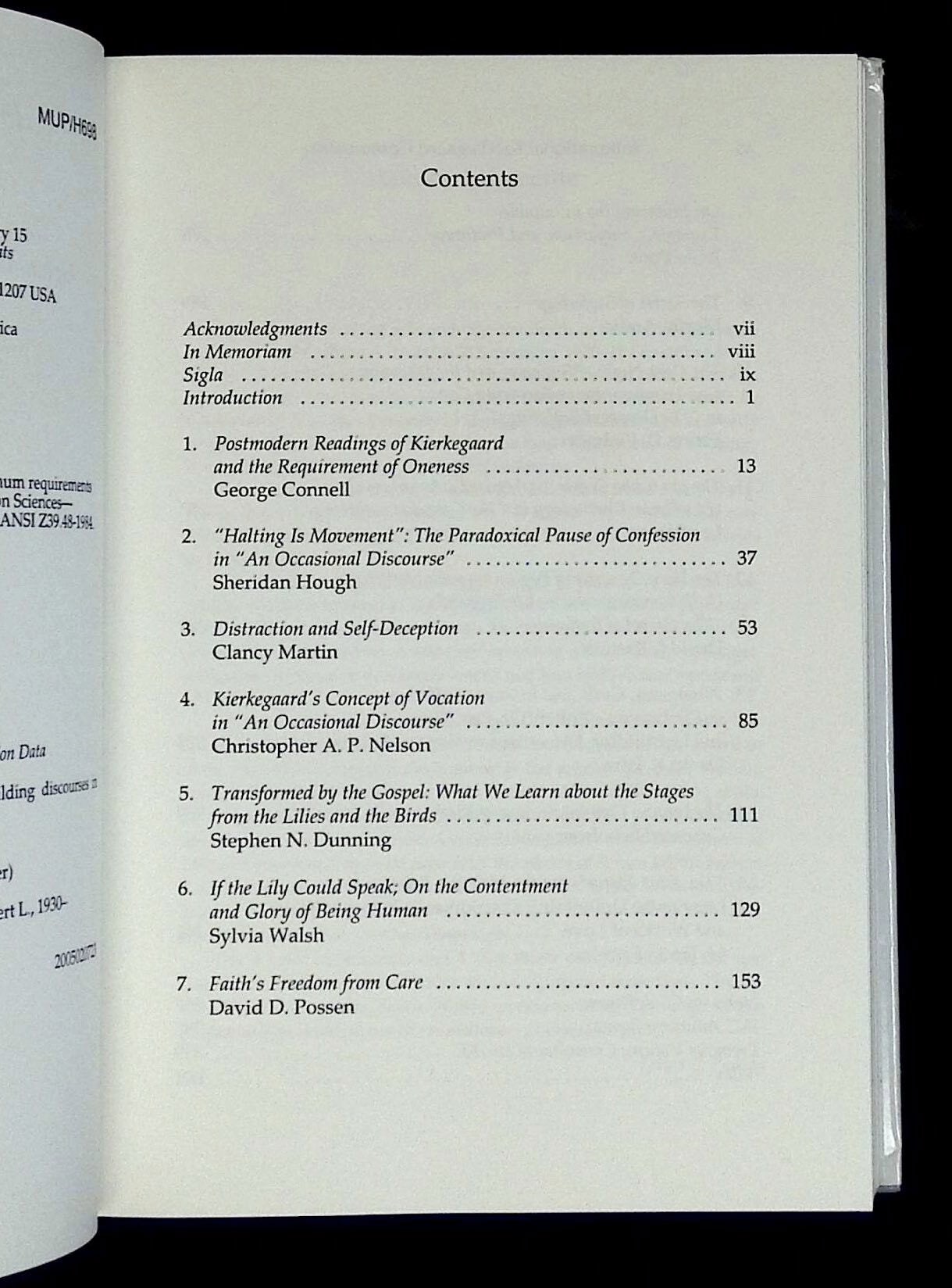 International Kierkegaard Commentary: Volume 15--Upbuilding Discourses ...