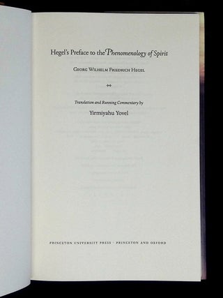 Hegel's Preface to the Phenomenology of Spirit