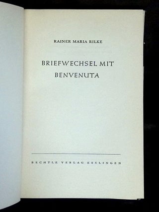 Briefwechsel mit Benvenuta