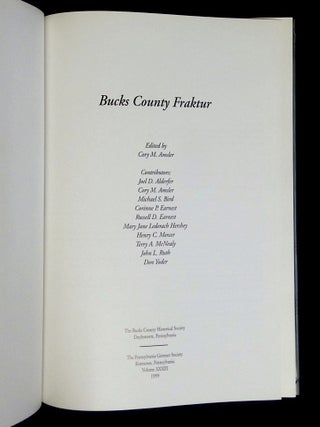 Bucks County Fraktur